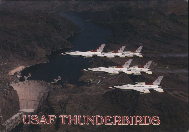 USAF Thunderbirds Over Hoover Dam Air Force