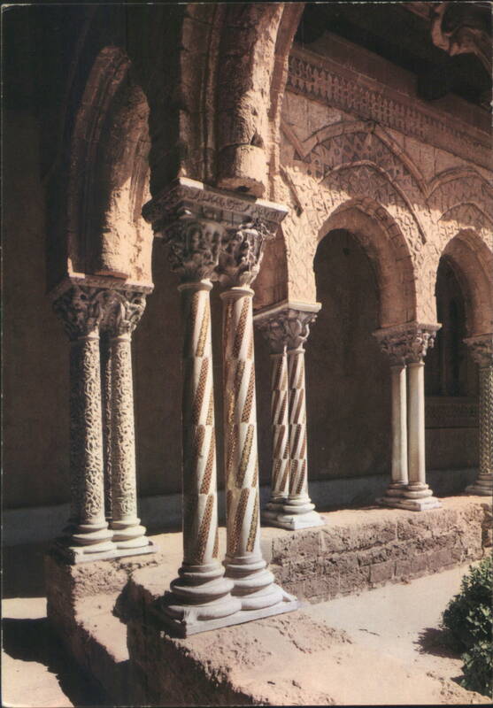Monreale Cathedral Cloister, Palermo - Royal Mount, Carved Capitals Italy