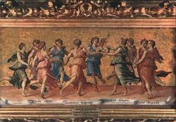 Giulio Romano - Dance of Apollo (Ballo d'Apollo) Postcard