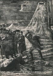 Masolino Fresco: Martyrdom of St. Catherine, S. Clemente Postcard