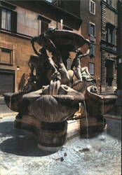 Fontana delle Tartarughe, Tortoise Fountain Postcard