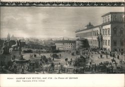 Gaspar Van Wittel - La Piazza del Quirinale (Gall. Nazionale d'Arte Antica) Postcard