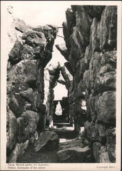 Tiryns Casemates of the Palace Postcard