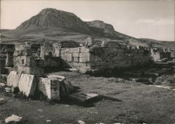 Ancient Corinth, Tribune and Acrocorinth Postcard