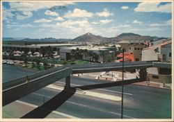 A Mountain, Community Center, Music Hall, La Placita Village Postcard