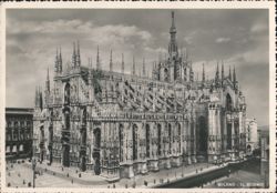 Duomo di Milano Gothic Cathedral Postcard