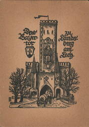 Das Bayer-tor Zu Landsberg am Lech Postcard