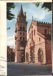 Messina Cathedral & Astronomical Clock Tower Postcard