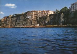 Sorrento - Hotel Tramontano from Sea Postcard