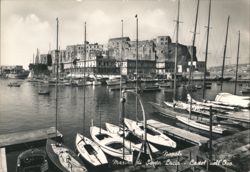 Napoli Marina di Santa Lucia & Castel dell'Ovo Postcard