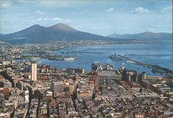 Naples Panorama with Mount Vesuvius Postcard