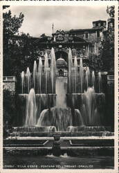 Tivoli Villa d'Este Fontana dell'Organo Idraulico Postcard