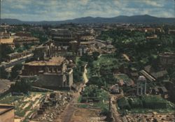 Roman Forum & Colosseum, Rome Postcard