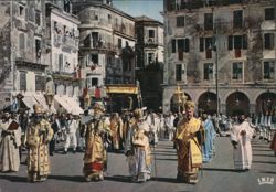Procession of St Spyridon, Corfu Postcard