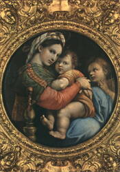 Raffaello Sanzio - Madonna della Seggiola (Our Lady of the Chair) Postcard