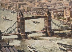 Tower Bridge, London by Adrian Hill Postcard