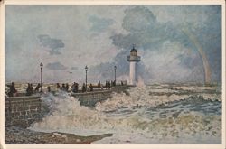 Claude Monet, The Jetty at Le Havre, 1868 Postcard