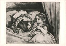 But Grandmother, what big eyes you have! Little Red Riding Hood Postcard
