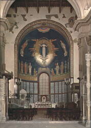 Salerno Cathedral Major Apse Mosaic & Gregory VII Chair Postcard