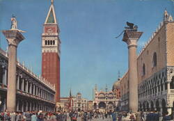 Piazzetta San Marco da Riva degli Schiavoni, Venezia Postcard