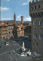 Piazza della Signoria, Florence Postcard