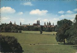 Munich English Garden View to Frauenkirche & Theatinerkirche Postcard
