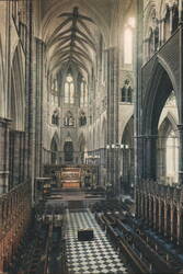 Westminster Abbey High Alter Coronations Royal Weddings Postcard