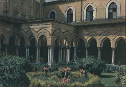 Palermo Monreale Cloister Interior Postcard