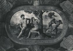 I Progenitori by Alessandro Allori, Basilica SS. Annunziata Postcard