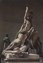 Rape of Polyxena, Loggia dei Lanzi, Florence Postcard