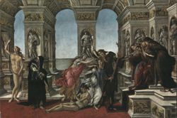 The Slander of Apelles by Sandro Botticelli, Uffizi Gallery Postcard