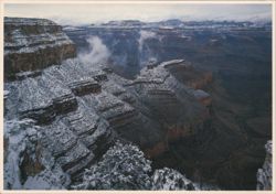 Grand Canyon Winter Storm, Snowy Canyon Walls Postcard