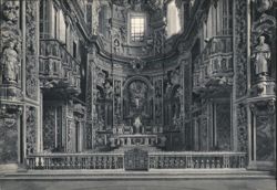 Palermo Chiesa del Gesù Casa Professa, Altar & Choir Postcard