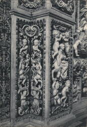 Chiesa del Gesù - Casa Professa Decorative Marbles Postcard