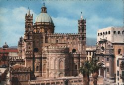 Palermo Cathedral Apse View Postcard