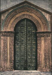 Monreale Cathedral Door by Bonanno da Pisa Postcard