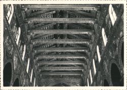 Monreale Duomo Interior - The Ceiling Postcard