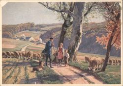 Shepherd, Am Wege by Paul Huber Postcard