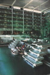 Marriott's Desert Springs Resort Atrium, Boat & Waterfalls Postcard
