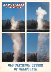 Old Faithful Geyser of California, Napa Valley Calistoga Postcard