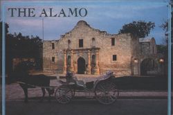 The Alamo with Horse-Drawn Carriage Postcard