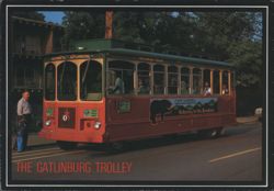 Gatlinburg Trolley, Gateway to the Smokies Postcard