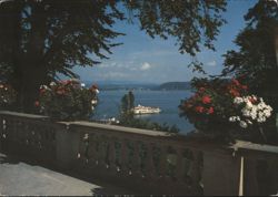 Insel Mainau im Bodensee, Aussicht auf Unteruhldingen Postcard