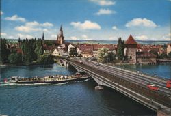 Konstanz Rheinbrücke, Bodensee Postcard