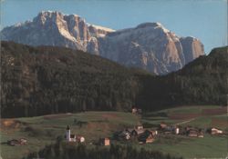 Tagusens bei Kastelruth, Dolomites Mountain Landscape Postcard