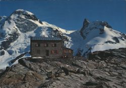 Gandegghütte Zermatt, Breithorn & Kleines Matterhorn Postcard