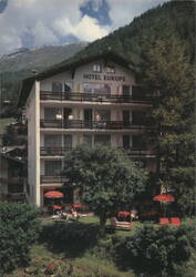 Hotel Europe Zermatt Switzerland Postcard