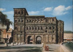 Porta Nigra, Blick aus der Simeonstraße Postcard