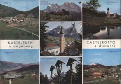 Kastelruth / Castelrotto & Surroundings Views Postcard