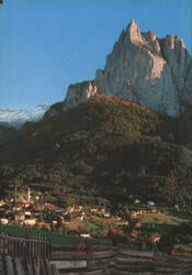 Seis am Schlern, Santner Mountain View Postcard